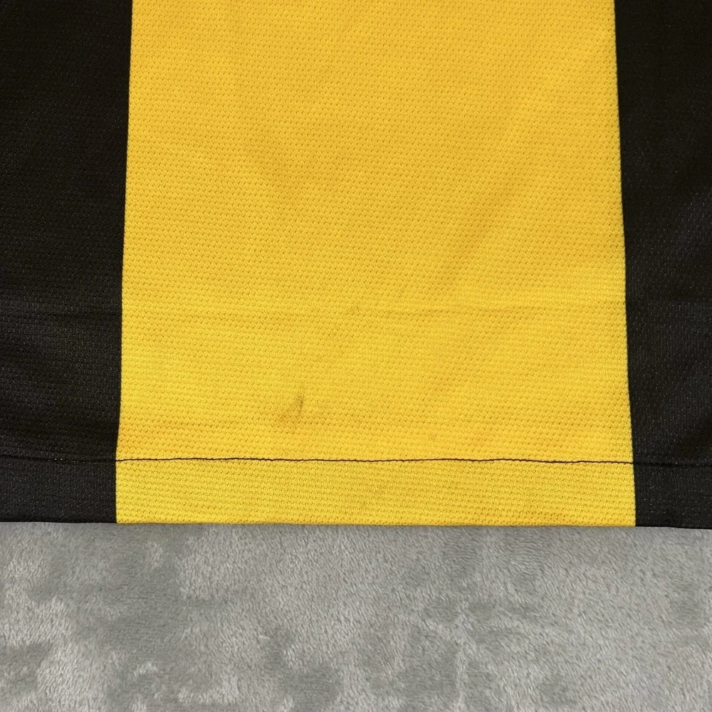 Malaysia Soccer Jersey Mens XL Yellow Black Nike Dri Fit Long Sleeve 2012